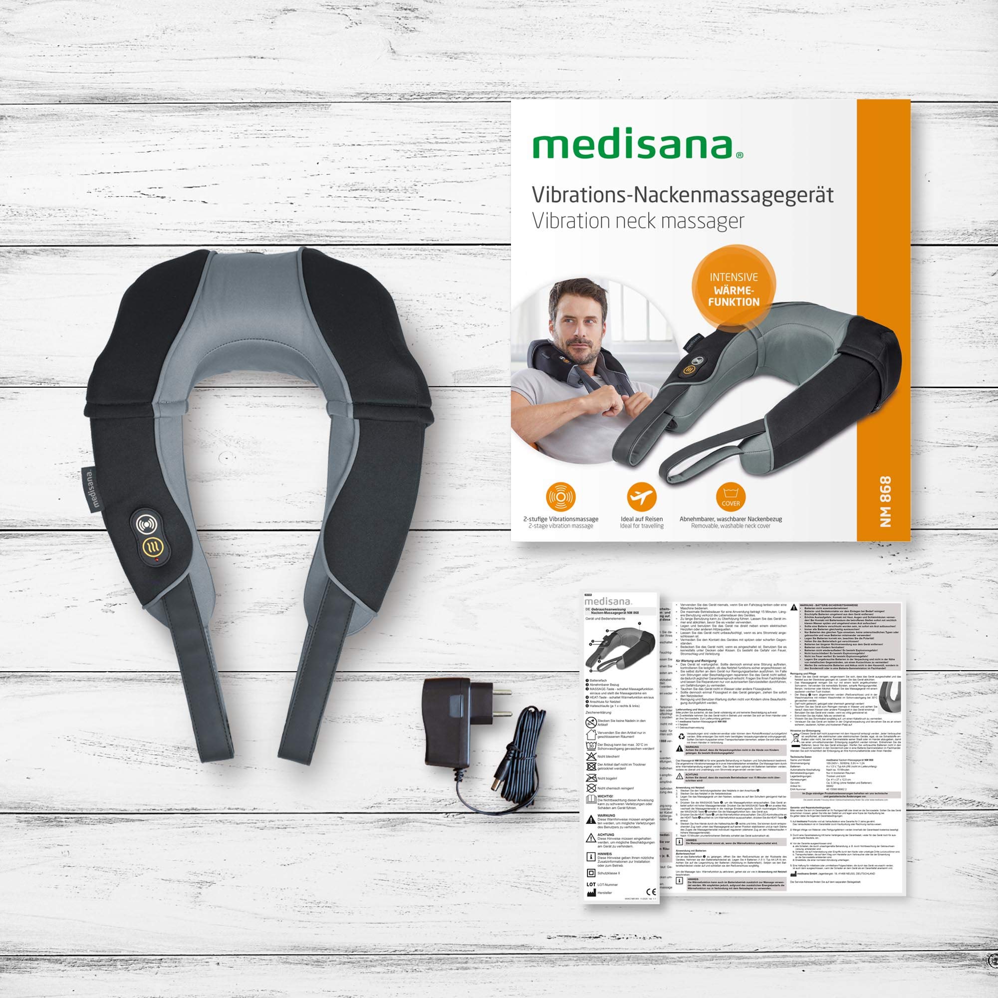 Medisana NM 868 Coussin de massage pour nuque avec vibration