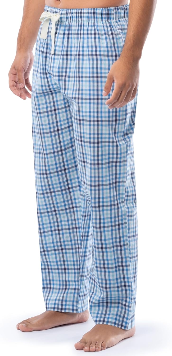 Izod Men's Relaxed Fit Cotton Printed Poplin Drawstring Sleep Pant - Image 3