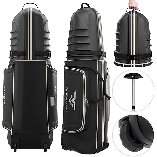 Golf Travel Bag Hard Case - Golf Travel Bags for Airlines, Travel Golf Bags for Airlines, Golf Club Travel Bags for Airlines, Golf Bag Travel Case for Airlines - Golf Travel Covers Shell with Wheels