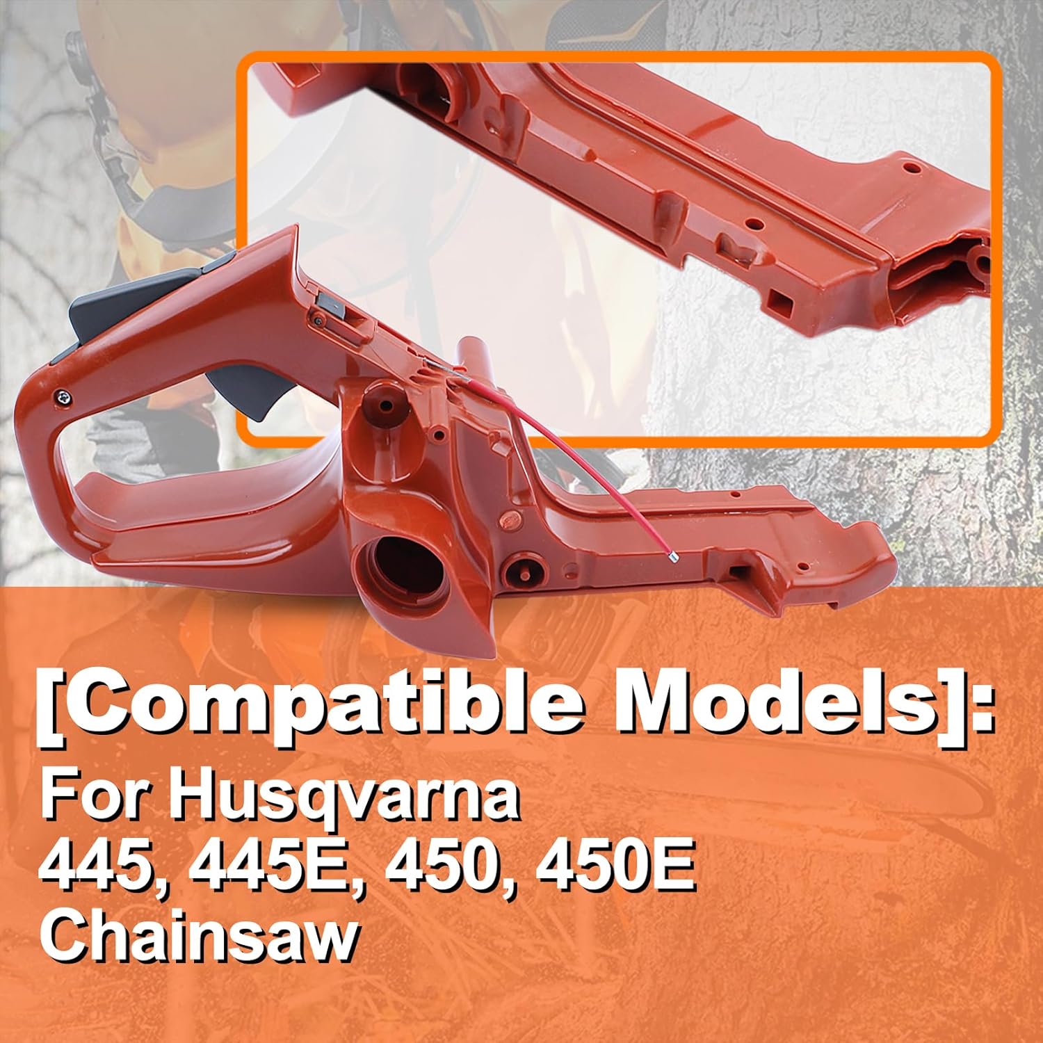Gas Fuel Tank Assembly For Husqvarna 445, 445E, 450, 450E Chainsaw 525862101,525862104,537437901