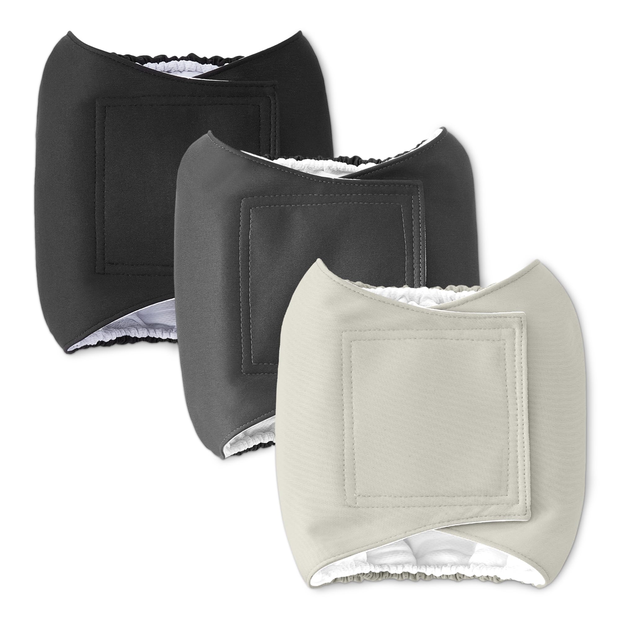 Amazon Basics Washable Dog Diapers, Male, M, 3 pack