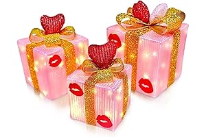 3 Pack Valentine Day Red Pink Decorations For Her, Unique Indoor Outdoor Home decor