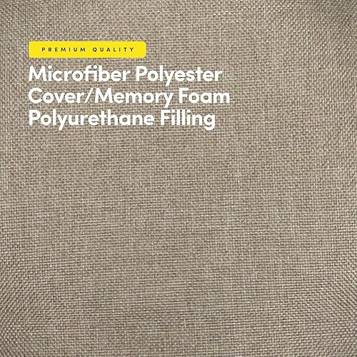 Miniatura 4 de Sweet Home Collection - Cojín de asiento de espuma viscoelástica y respaldo de caucho antideslizante con capitoné para silla, cojín en U, 17x16