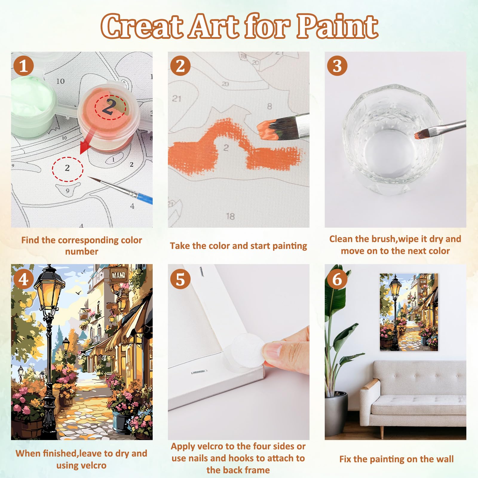 Peinture Par Numéros Pour Enfants Et Adultes Débutants, Kit De Peinture