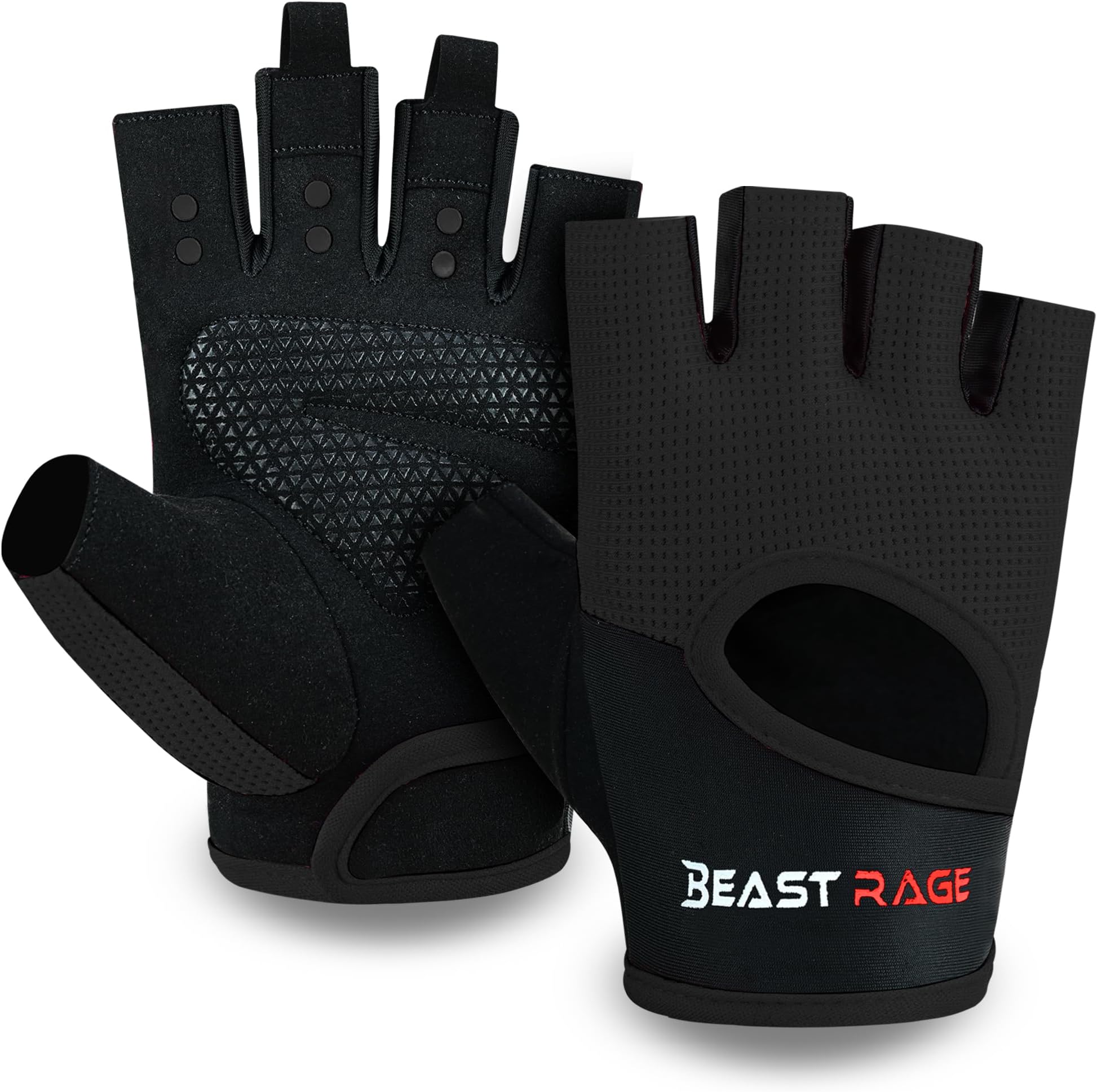 BEAST RAGE Training Gloves for Men and Women Weightlifting Bodybuilding Gym Exercise Non-Slip Crossfit Bodybuilding Cycling