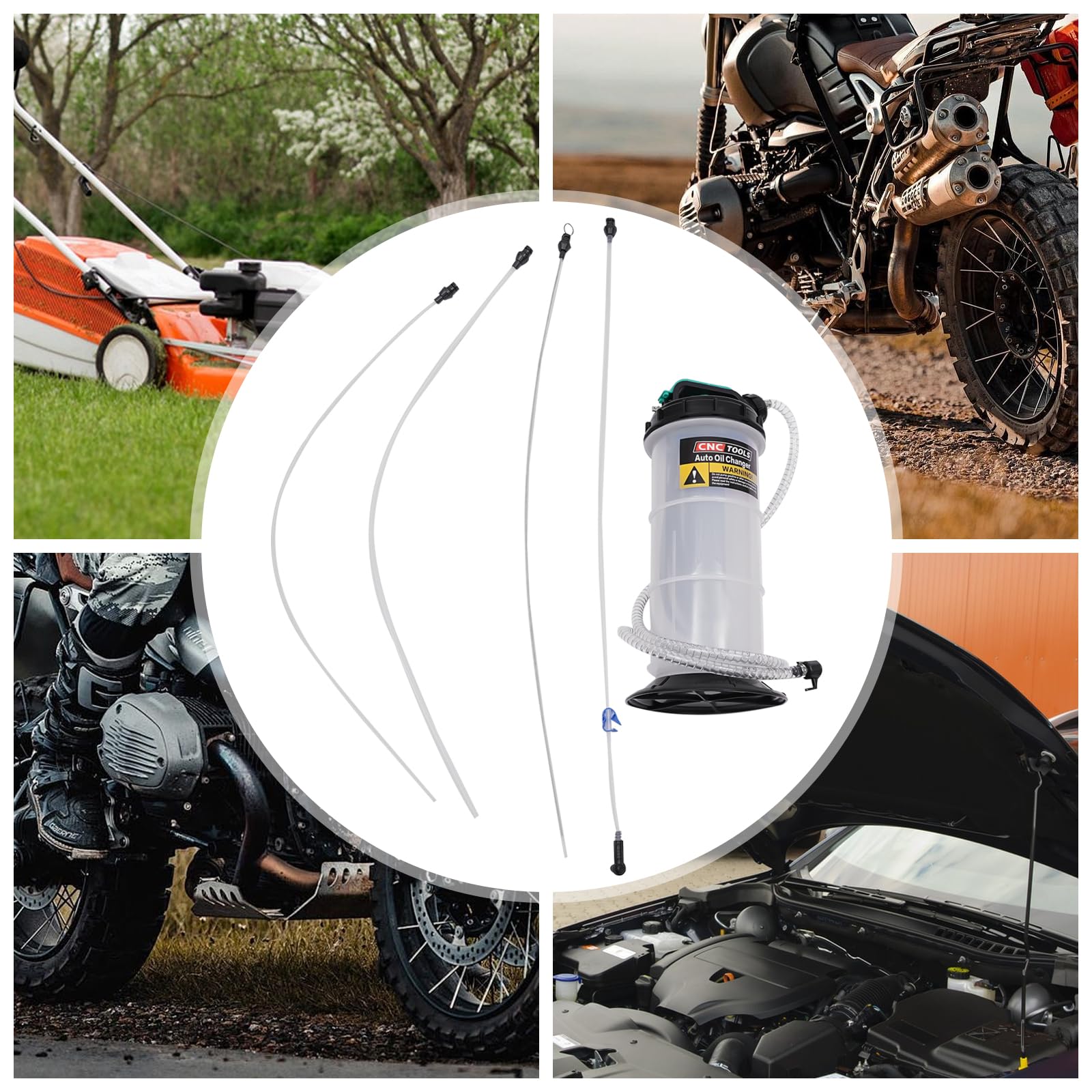 1.17 galones Extractor de líquido manual Bomba de extracción de líquidos Cambiador de aceite para automóviles, motocicletas, cortacésped, barcos, lanchas a motor y más