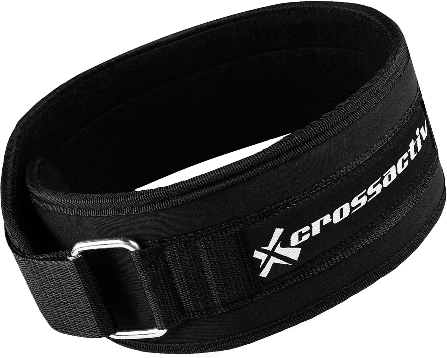 4-inch Ultra Low Profile Performance Slimline Black Weightlifting Lifting Belt and Back Support. Ideal for Crossfit, WOD, Gym and Lumbar Back Support