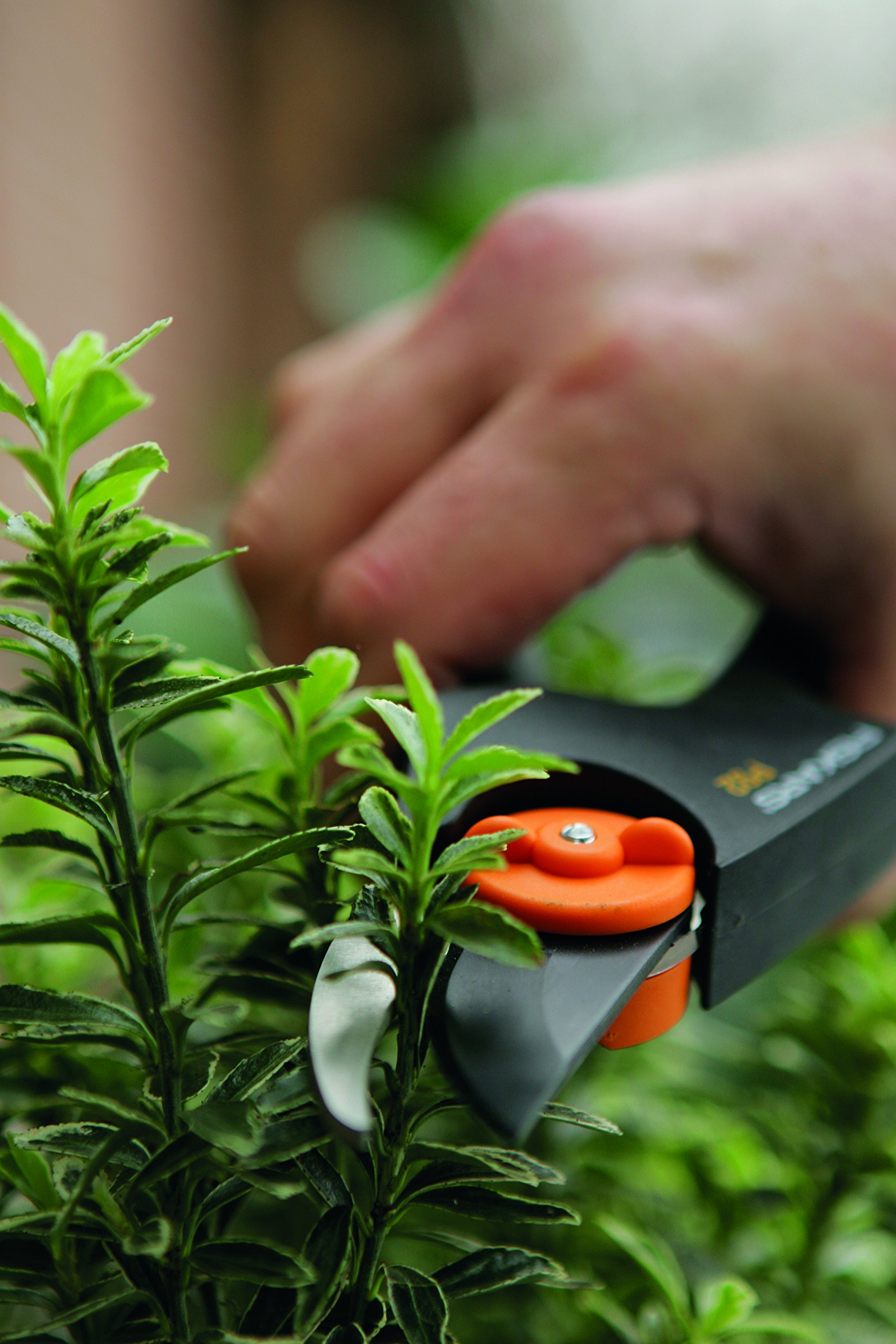 Fiskars Takkenschaar, bypass-takkenschaar voor jong hout, antikleeflaag, gehard precisiestaal, lengte: 80 cm, zwart/oranje, PowerGear X, LX98-L, 1020188