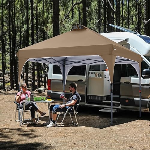 Miniatura 9 de COOSHADE Tienda de campaña con toldo desplegable, fácil de instalar, protección solar instantánea, refugio de playa, portátil deportivo fresco (azul