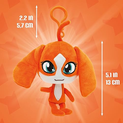 Miniatura 3 de Miraculous Ladybug - Kwami Lifesize Barkk, juguetes de peluche de 5 pulgadas para niños, juguete de peluche coleccionable súper suave con ojos de