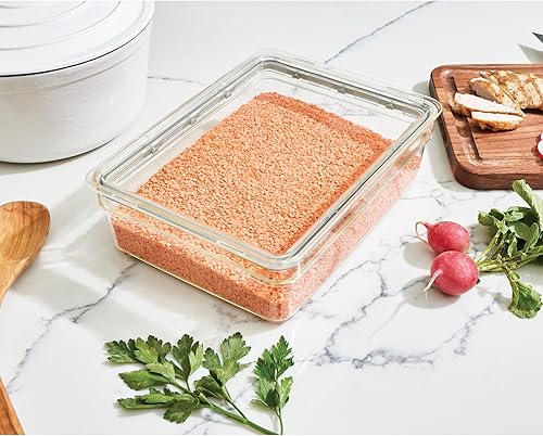 Miniatura 2 de IDESIGN The Fresh Collection - Contenedor de almacenamiento grande y corto para productos secos, 7.85 pulgadas de largo x 10.5 pulgadas de alto x 3