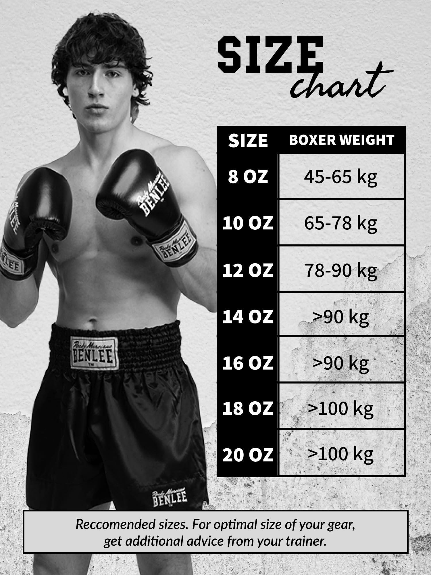 BENLEE Guantes de Boxeo de Piel Evans