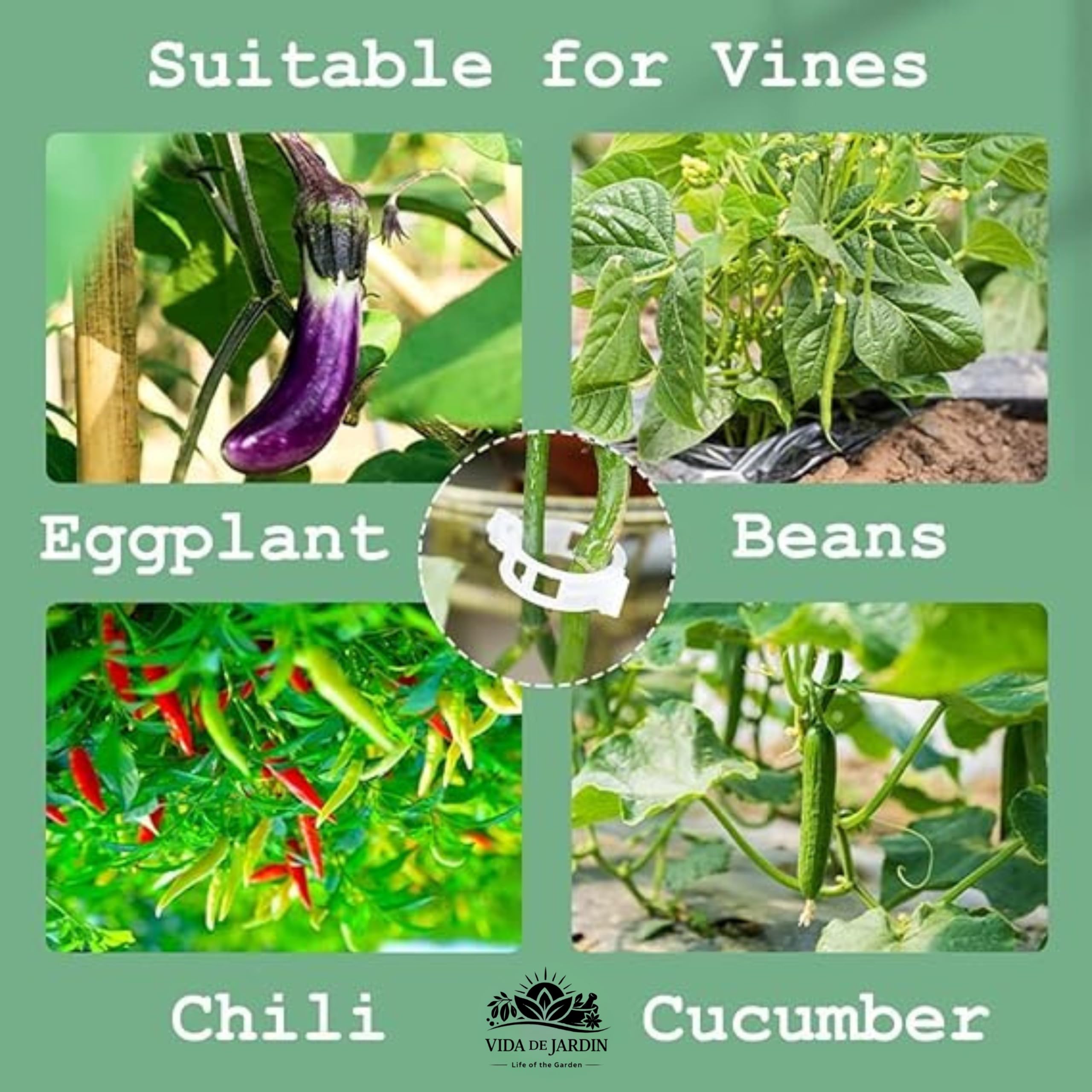 Plant Support Clips - Grow Your Vegetables! -3