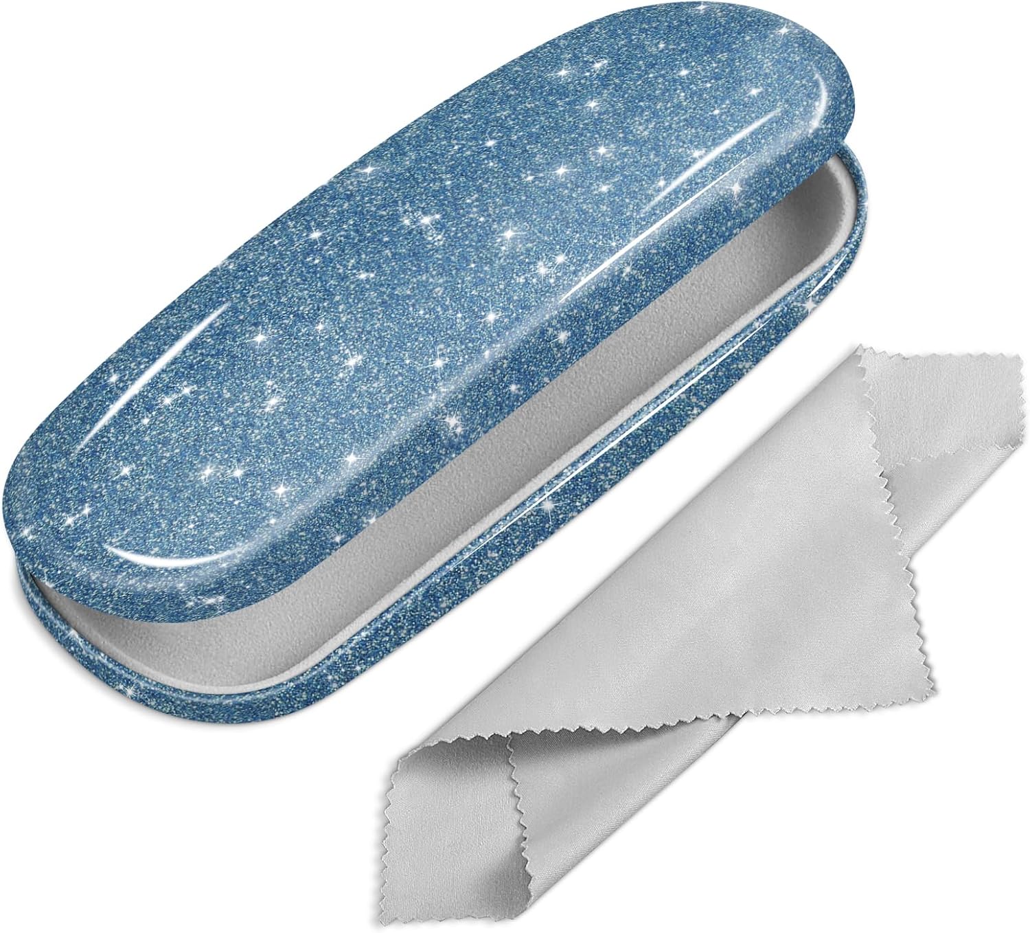 Fintie Hard Shell Eyeglasses Case, Portable Protective Glasses Cover Eyeglass Holder Box with Cleaning Cloth for Men Women