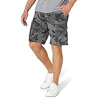 Wrangler Authentics Men's Classic Cargo Stretch Short, Anthracite Camo