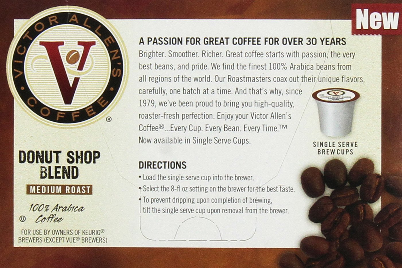Victor Allen's Coffee 72 Count (Donut Shop)