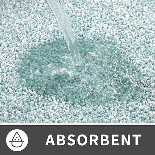 Miniatura 5 de Yimobra Alfombras de baño antideslizantes lavables de 24 x 17 pulgadas, tapete de baño de microfibra ultra suave y absorbente, alfombra decorativa