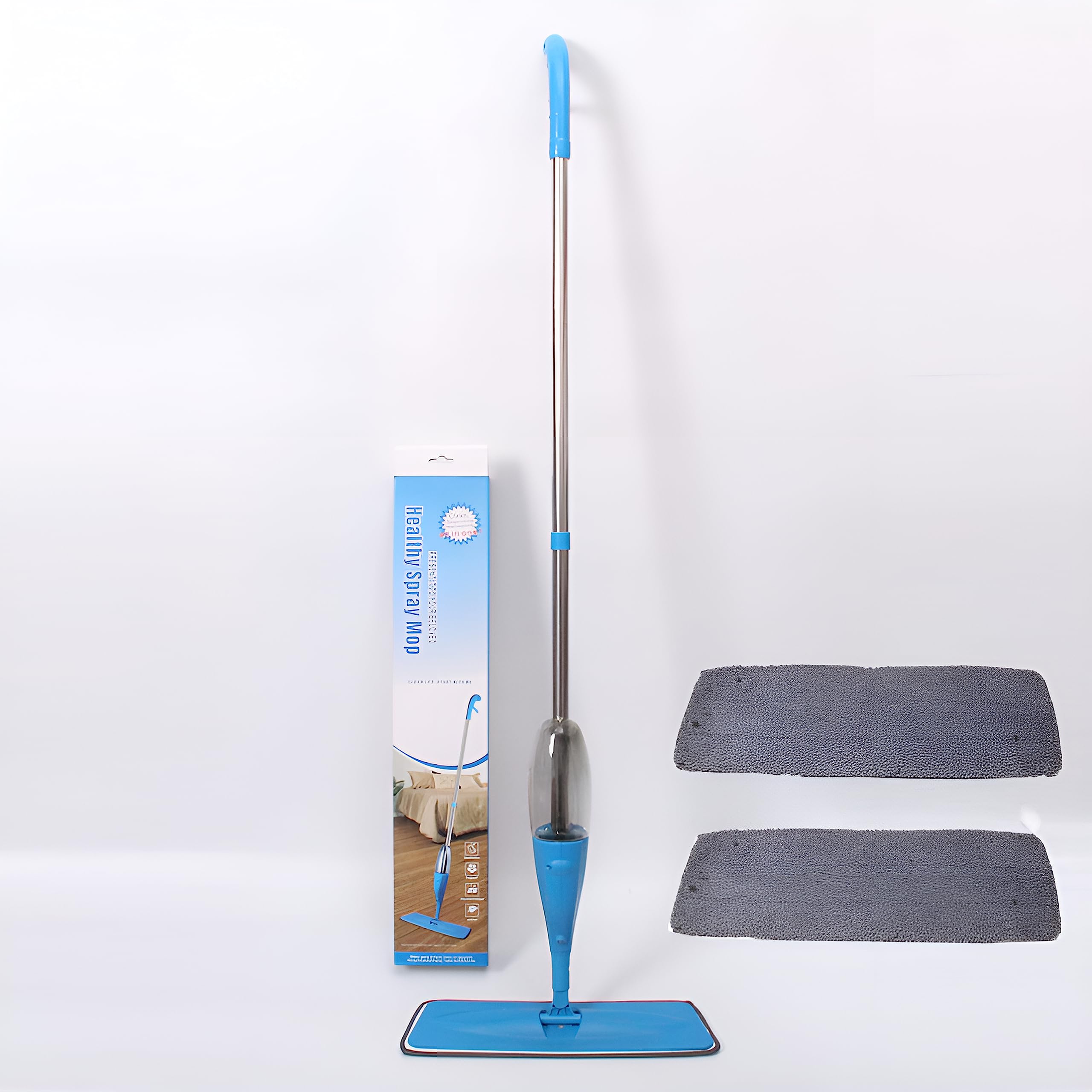 Najeeb e Mart Spray Mop with 2 Reusable Microfiber Pads 2 in 1 Wet/Dry Microfiber Floor Mop with 500ML Water Tank for Homes Kitchen Hardwood Laminate Wood Ceramic Tiles Clean
