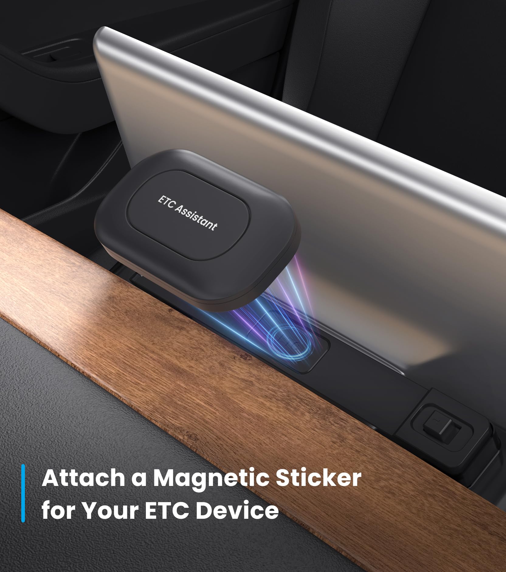 Scatola portaoggetti nascosta sotto lo schermo per Tesla, organizer per console centrale con cuscinetto in silicone antiscivolo nero Accessori per Tesla Model Y Model 3 2023 2022 2021 Vassoio