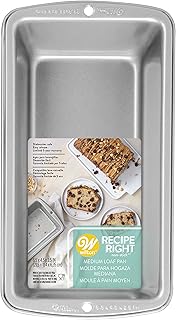 WILTON 0261389 Moule À GÂTEAUX MÉDIUM PAN Right Recipe 8.5X4.5, Métal, Argent, Standard