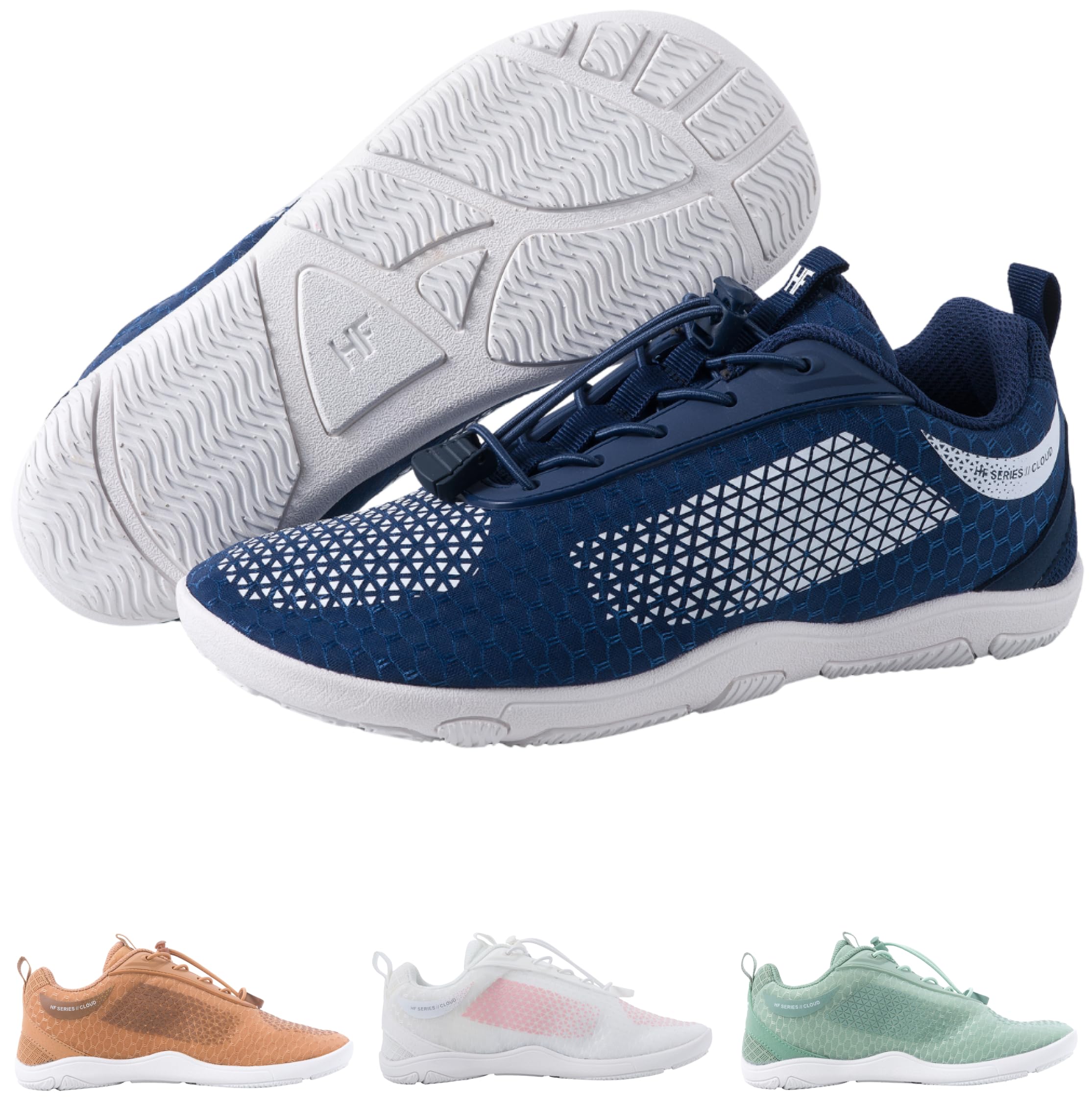 Hike Footwear HF Flow Barefoot Shoes for Women & Men - Minimalist Shoes with Arch-Support, Breathable Splash-Proof & Versatile Boot, Ergonomic