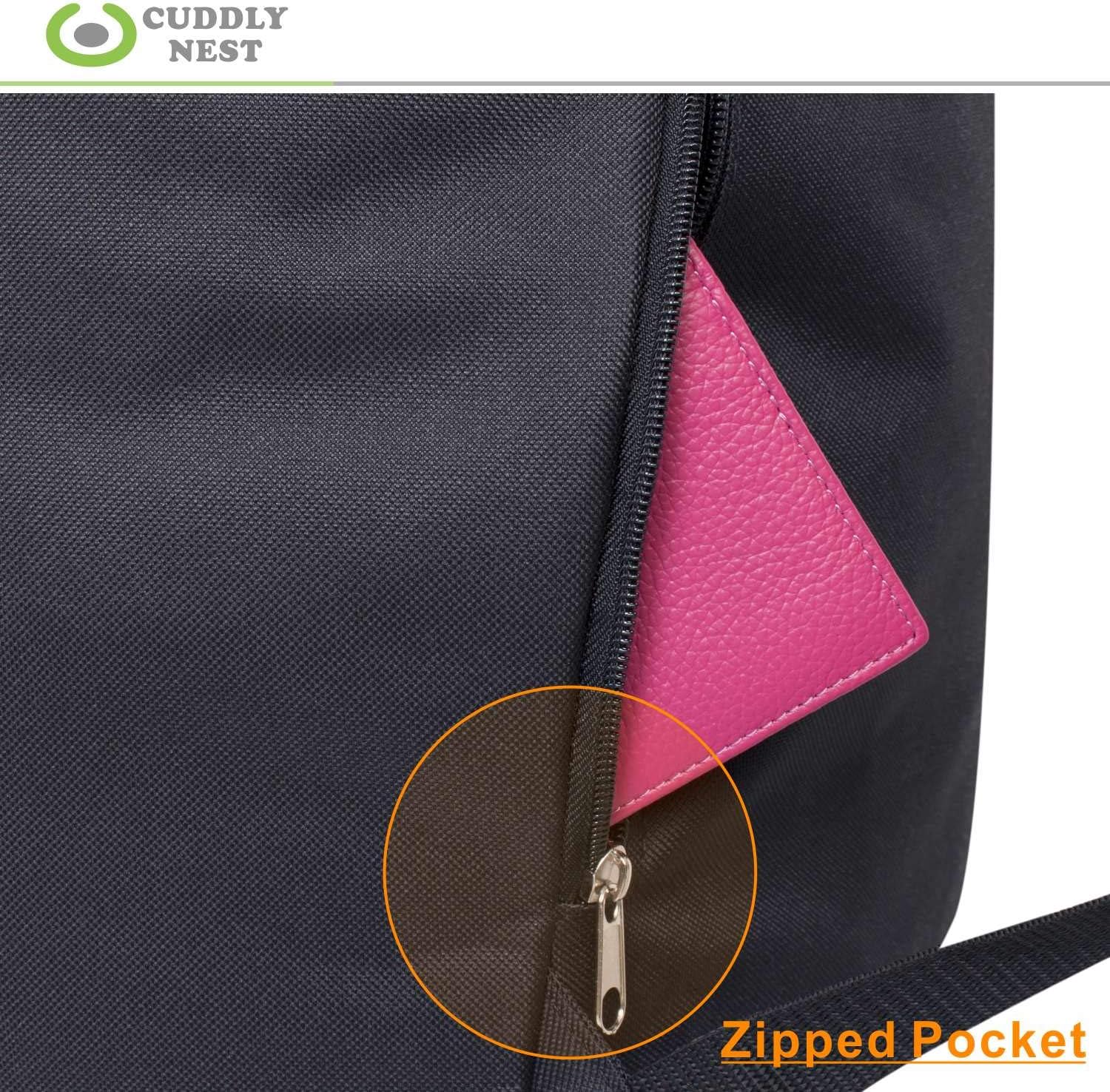 Cuddly Nest Oxford Laundry Bag 2 in 1 - Durable Laundry Backpack with Adjustable Shoulder Strap for College Dorm Apartment Travel(M, Black)