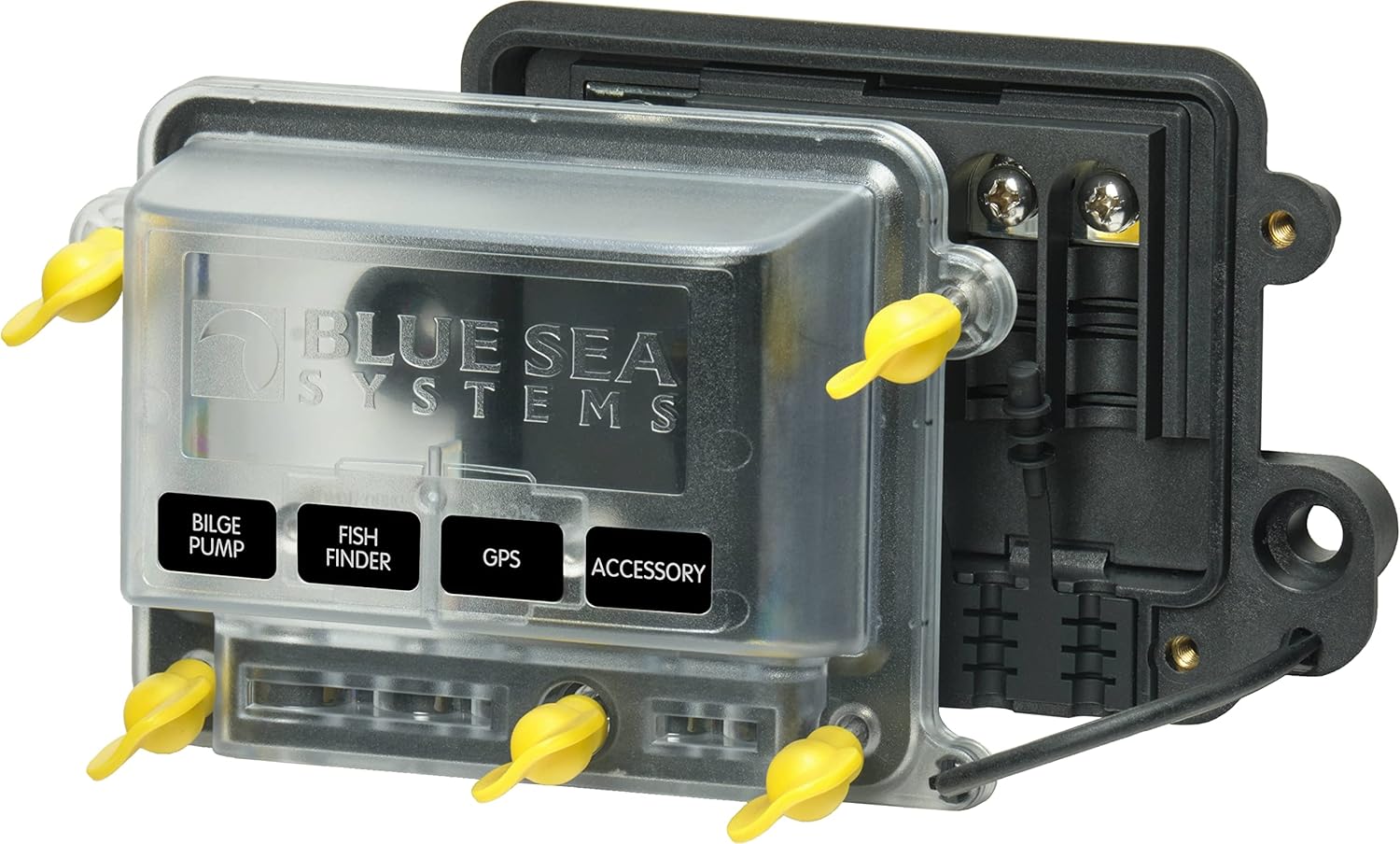 Blue Sea Systems 2356100 100A Water-Resistant Busbar, Manual Cover