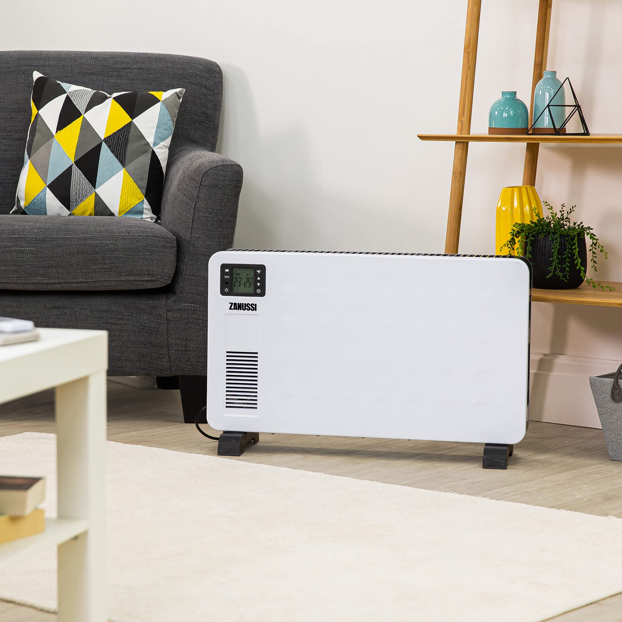 Zanussi 2300W/2.3KW Electric Convector Heater Freestanding Radiator in  White, 3 Adjustable Heat Settings u0026 24hr Timer, Digital Display u0026 Remote  Control Integrated Handle ZCVH4002, 2 Year Guarantee : Amazon.co.uk: Home u0026  Kitchen