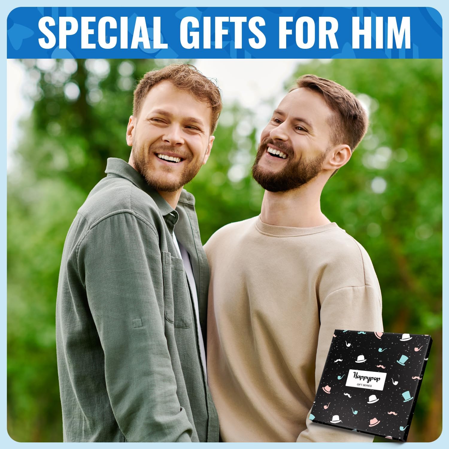 HAPPYPOP Awesome Gifts for Men - Gifts for Son Nephew Dad Husband, Funny Men Socks - Image 2