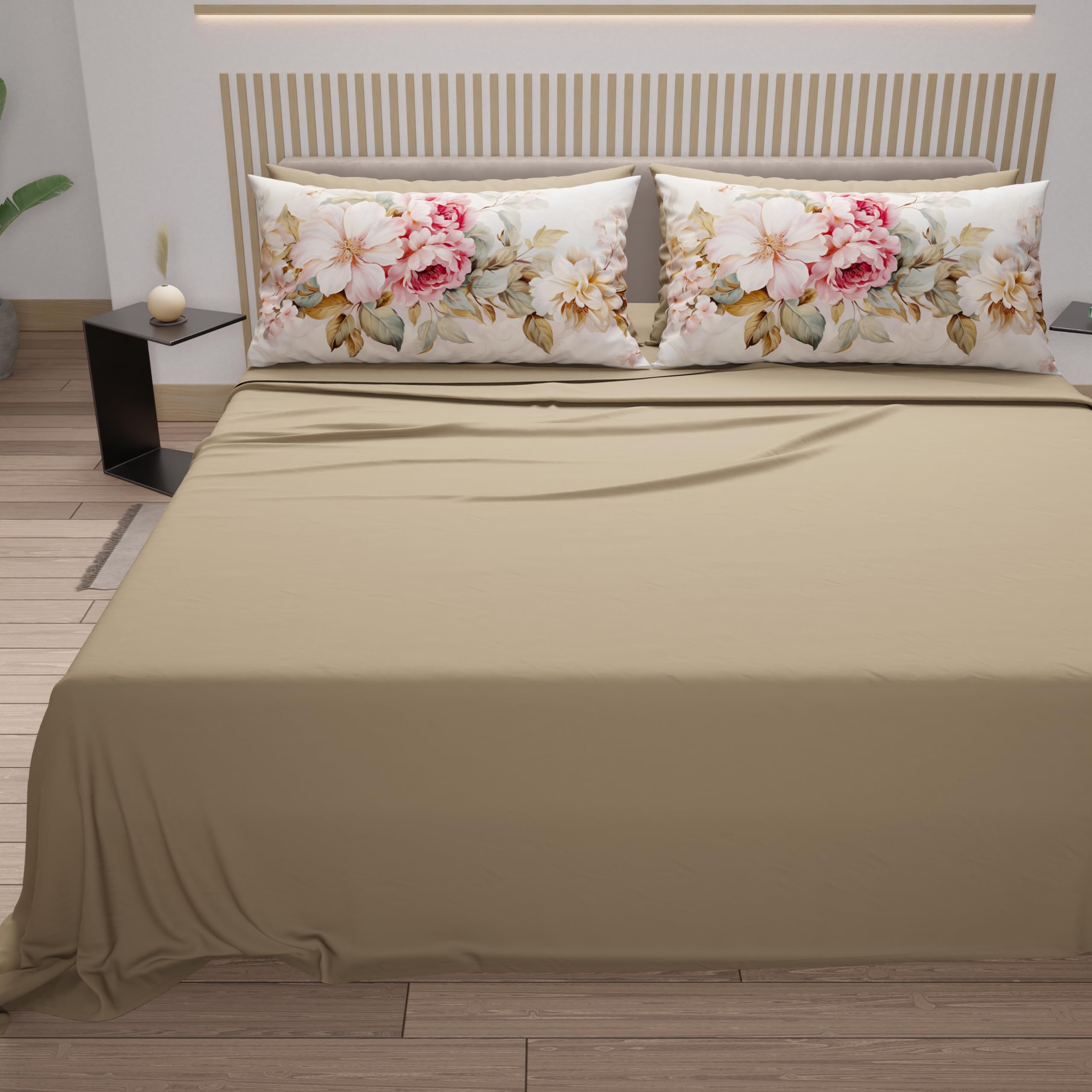 PETTI Artigiani Italiani, Cotton Sheets with Pillowcases in Digital Print, Double Bed Sheet, Complete Bed Set, Provence - Image 4