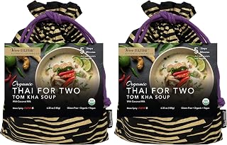 Thai for Two Cooking Kit by Verve CULTURE (Pack of 2) USDA-Organic Tom Kha Soup Cooking Kit Authentic Thai Cuisine, Unique Cooking Gift Set - Vegan, Gluten-Free, Made in Thailand