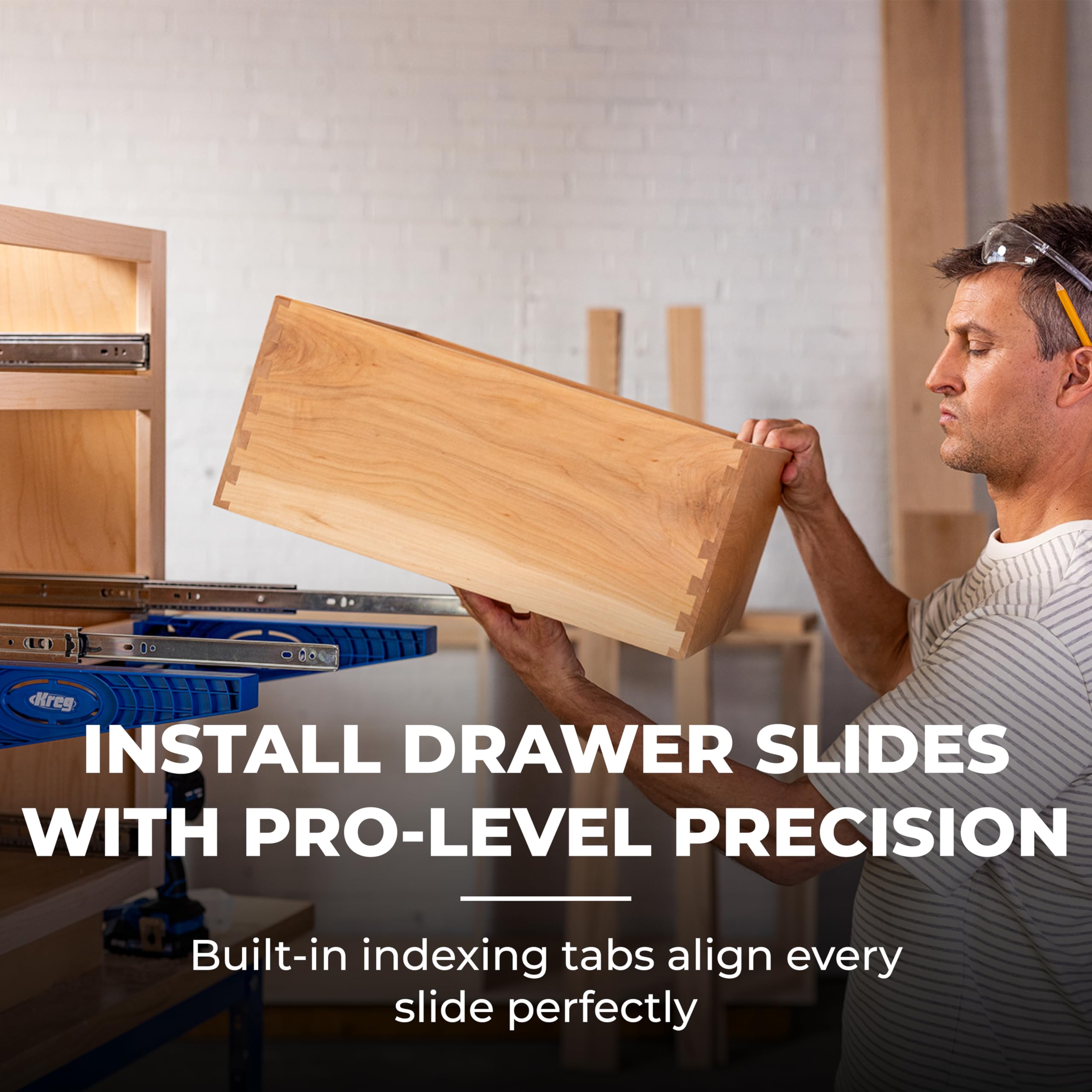 Kreg Drawer Slide Jig, Cabinet Drawer Slide Jig, KHI-SLIDE, Set of 2 — Amazon image 2