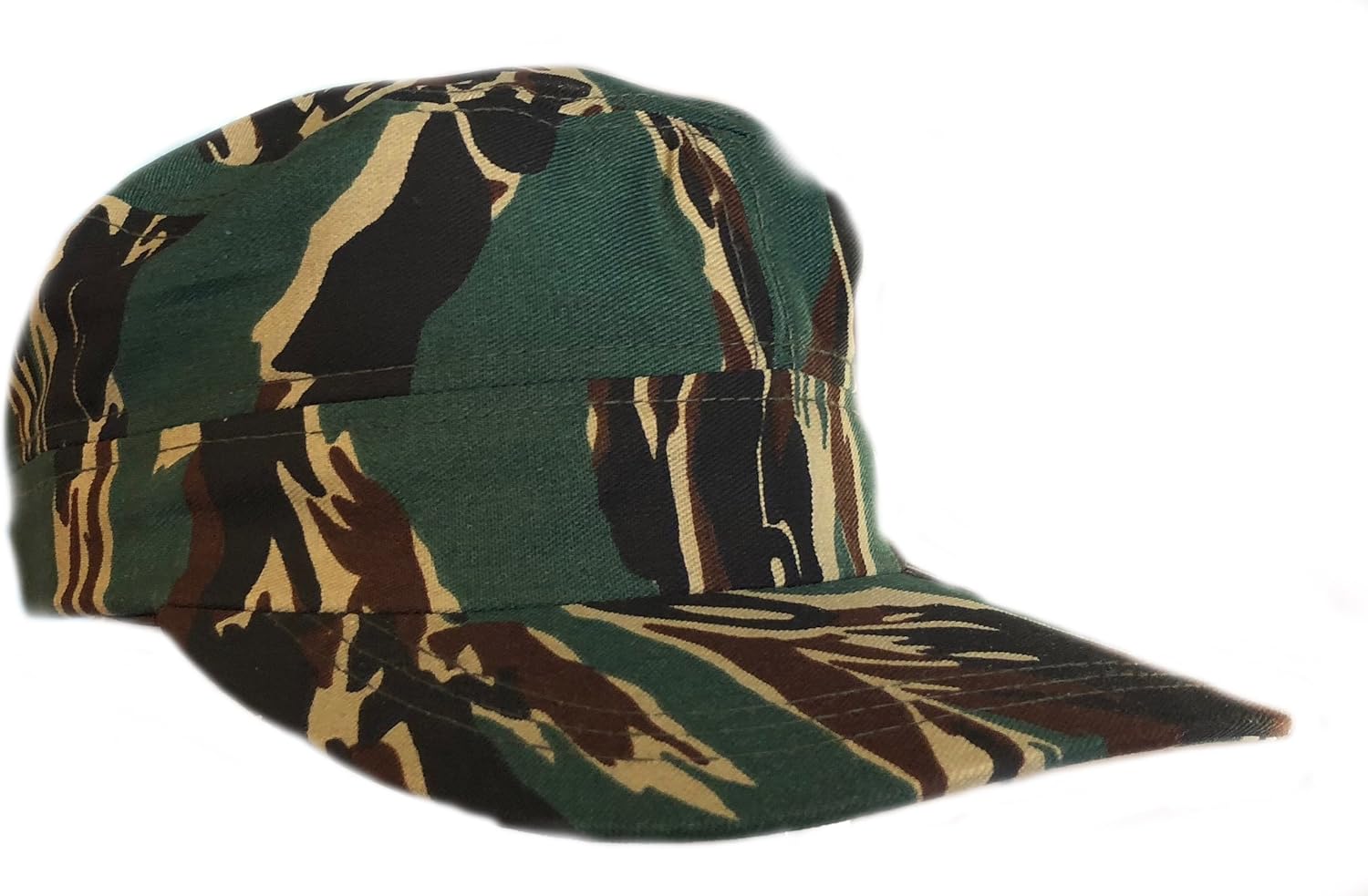 Camouflage Chef Coat Jacket Camo in Green Tiger Stripe Soft Twill + HAT