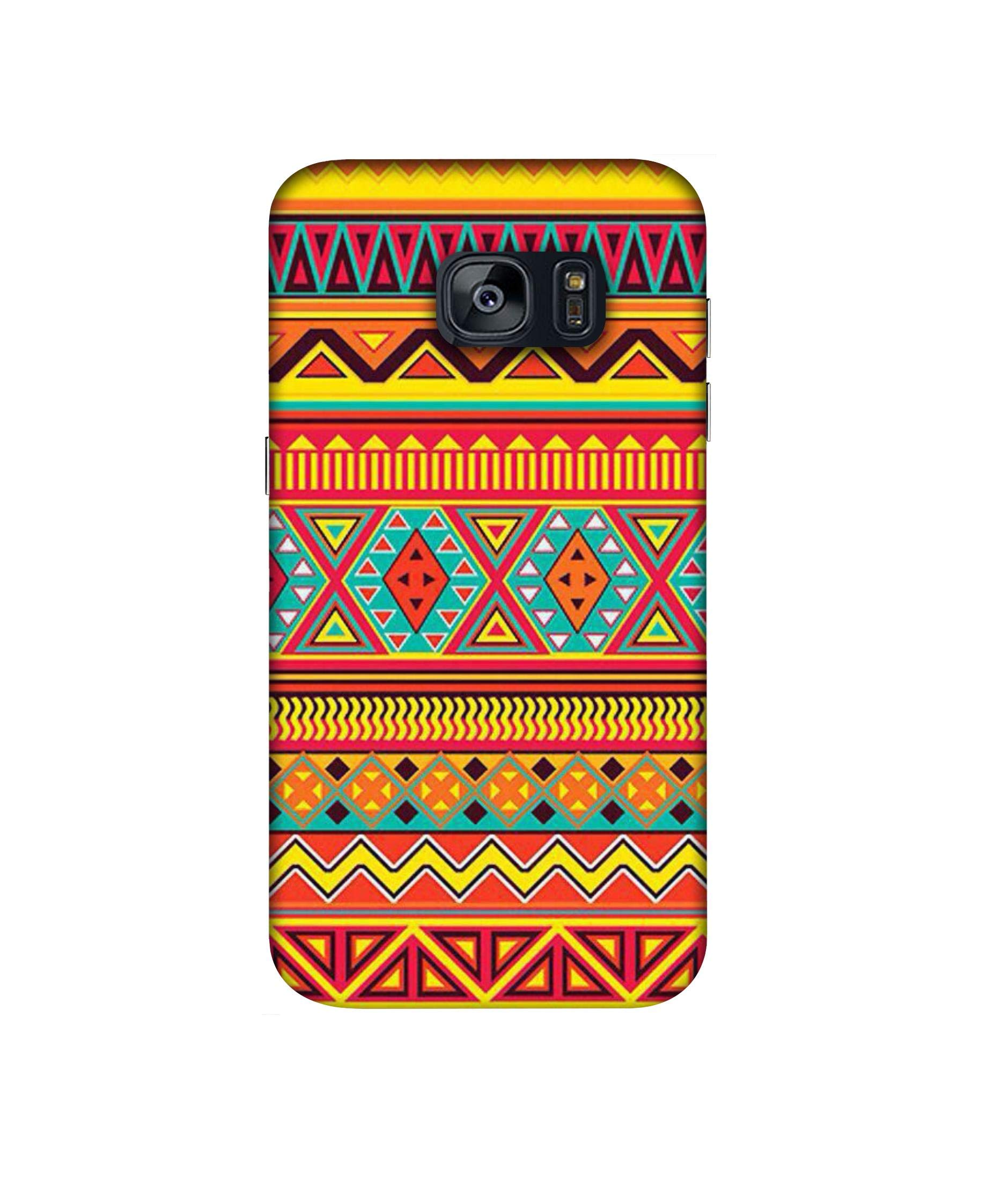 Casotec Artistic Rangoli Design 3D Printed Hard Back Case Cover for Samsung Galaxy S7 Edge