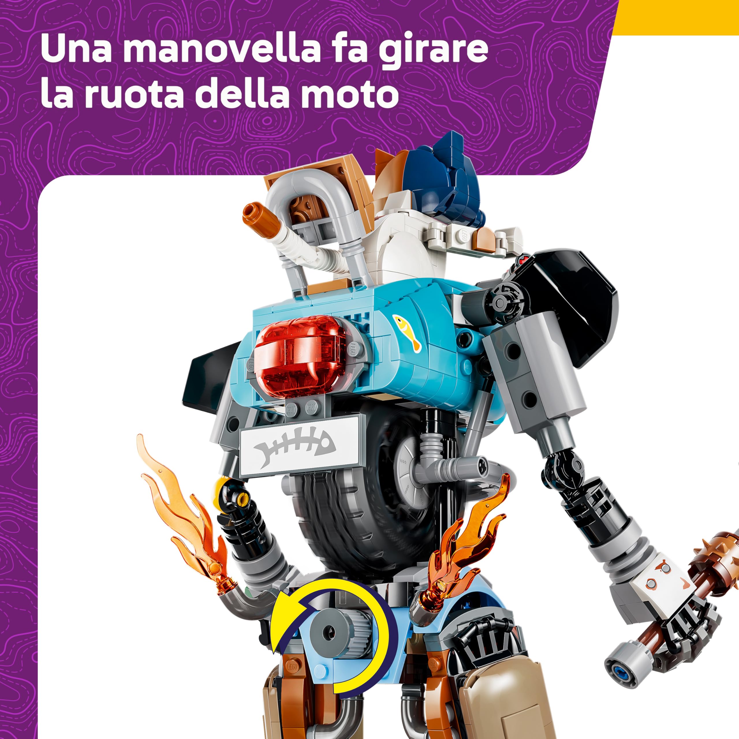 LEGO Fortnite KIT - Action Figure Giocattolo con Piccone Artigli Potenti e Ruota Girevole - Decorazione da Cameretta - Regalo per Gamer, Bambini e Bambine da 12 Anni in su Fan dei Videogiochi - 77081