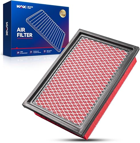 Miniatura 35 de KAX Filtro de aire de motor premium, GAF025 (CA4309) Reemplazo para Murano, Maxima, Pathfinder, QX60, G35 FX35, Altima, Impreza, filtro con vida