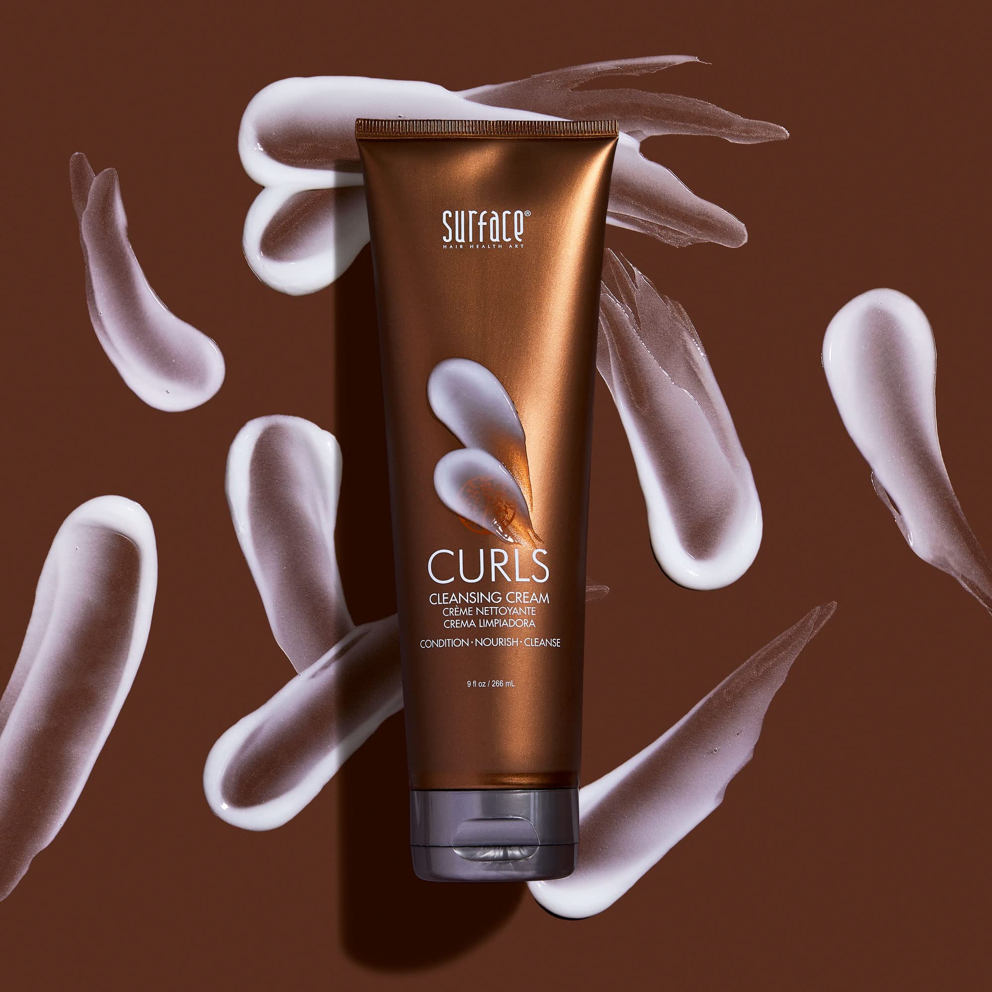 SURFACE Hair Curls Cleansing Cream – Defines, Adds Shine, and Provides Frizz Free Style Longevity - 6 fl oz