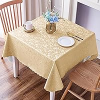 Vista 65 de Smiry Square Table Cloth, Waterproof Heavy Duty Vinyl Tablecloths, Wipeable Washable Table Cover for Kitchen and Dining Room (Baby Blue, 54" X 54")