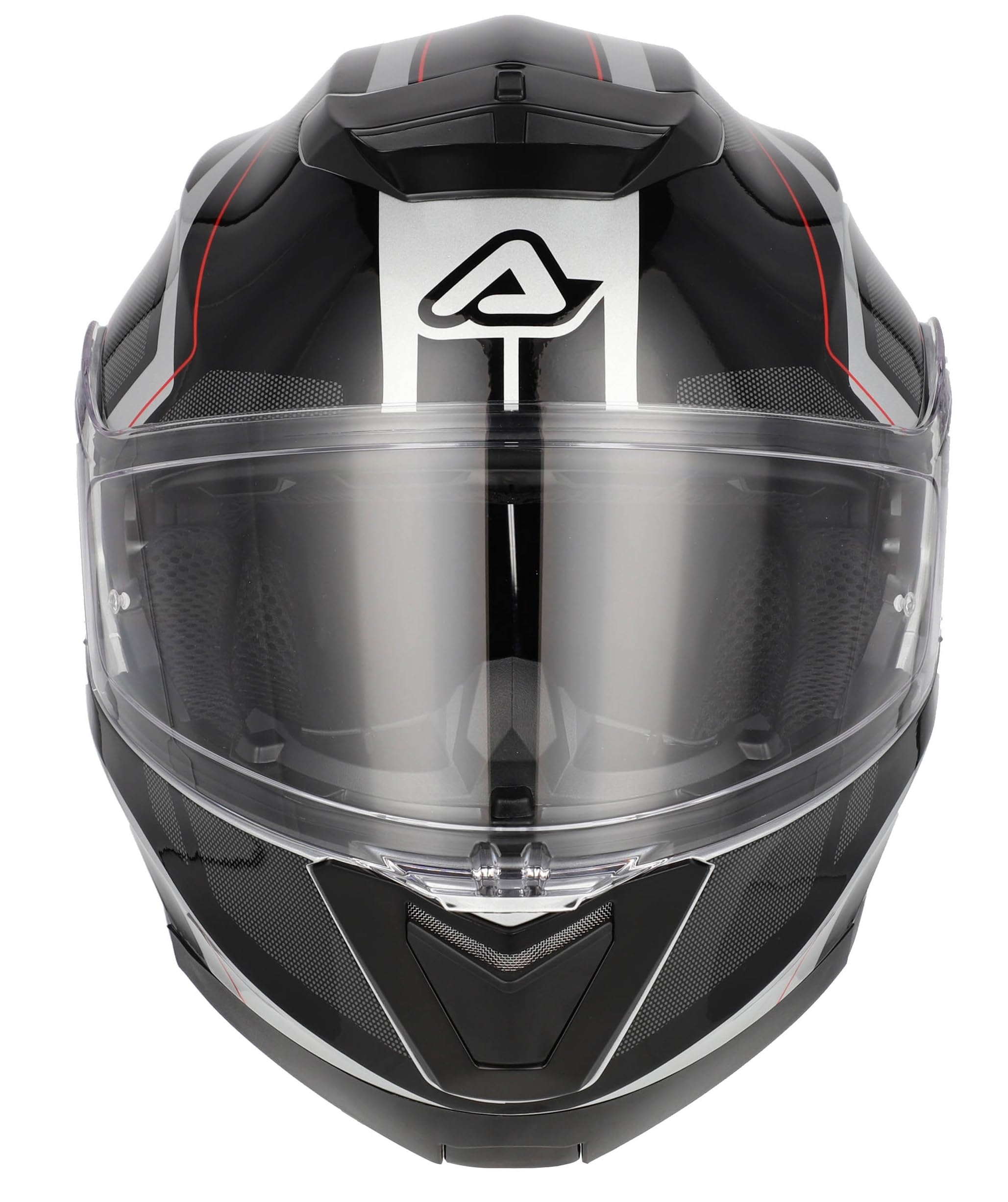 Casco Modular Acerbis Serel Negro Gris con Visor Solar Integrado, Homologación ECE 22.06, Doble Visor, Sistema de Ventilación y Cierre Seguro para Moto (XL 61/62)