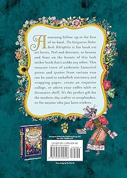The Antiquarian Sticker Book: Bibliophilia: Over 1,000 Exquisite