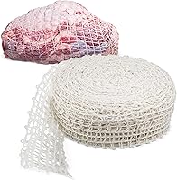 Vista 8 de Rural365 Red de carne, talla 12, red elástica para calcetines de jamón, rollo de 50 pies