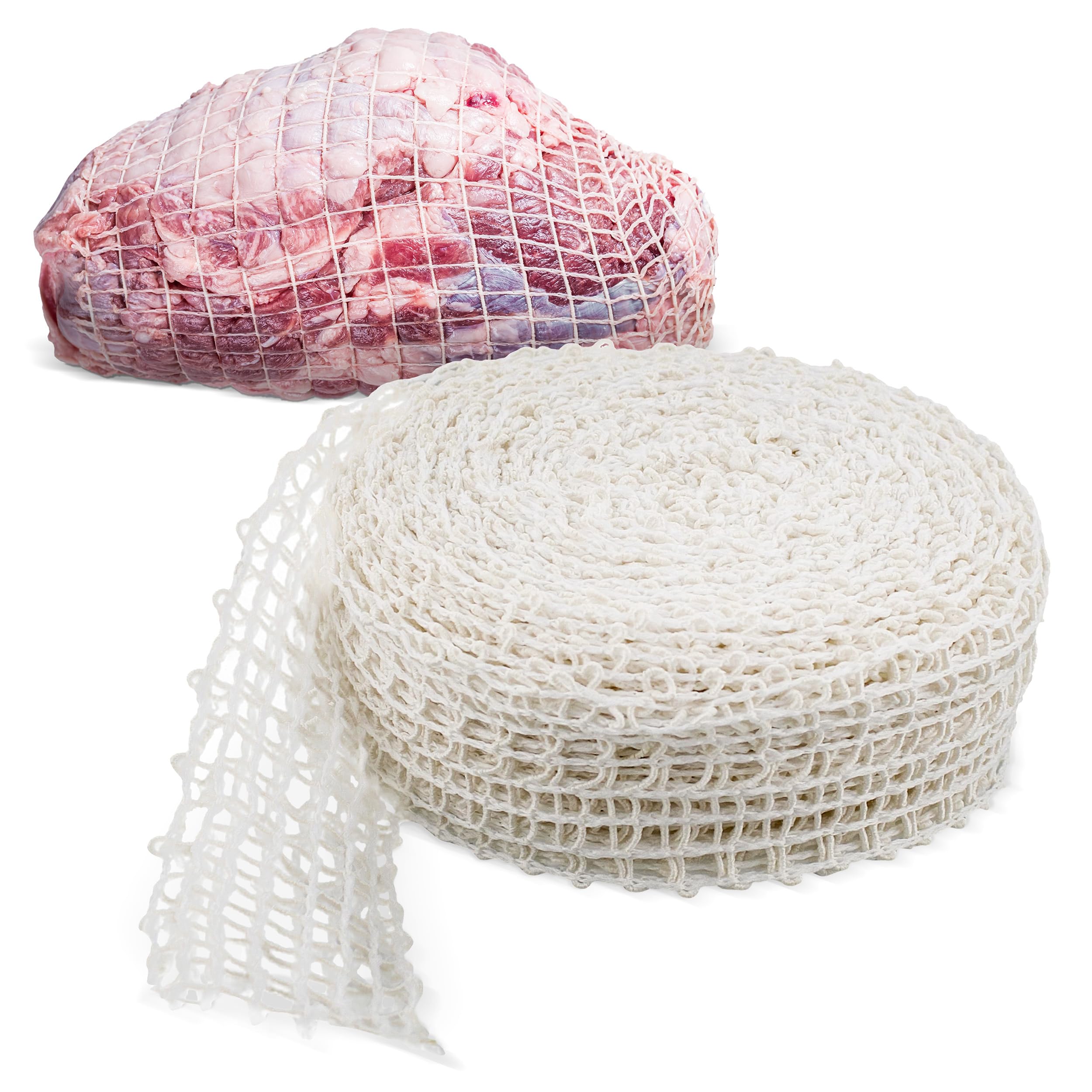 Rural365 Meat Netting Roll, Size 28 - Ham Sock Elastic Netting Meat Butcher Twine Net Meat Netting Roll Meat, 50ft Roll-image-33