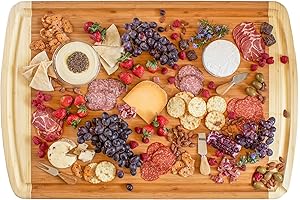 Totally Bamboo 36" x 24" Bamboo Cutting Board: XL Stove Top, Countertop...