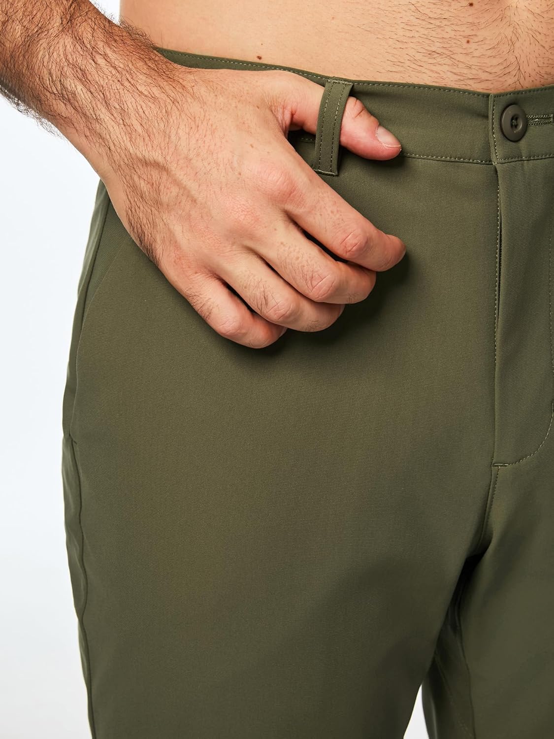 JMIERR Mens Chino Pants Casual Stretch Golf Pants Waist Tapered Trousers Lightweight Comfy Pants with Zipper Pockets