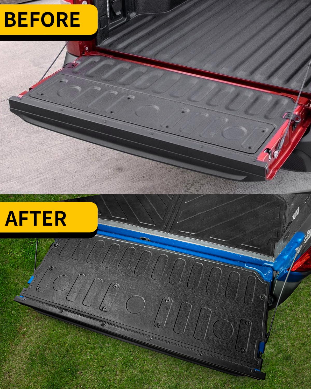 Maxzina Tailgate Mat Compatible with 2022 2023 2024 2025 Ford Maverick Tailgate Liner Protector Cargo Mat TPE Cargo Liner for Ford Maverick Accessories (Tailgate Truck Mat)