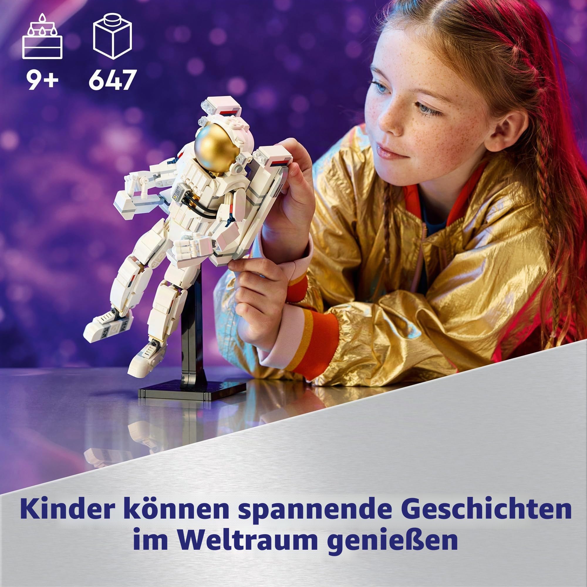 LEGO Creator 3in1 Astronaut im Weltraum Spielzeug, Modellbausatz & Creator 3in1 Retro Kamera Spielzeug mit 3 Modellen für Mädchen und Jungen