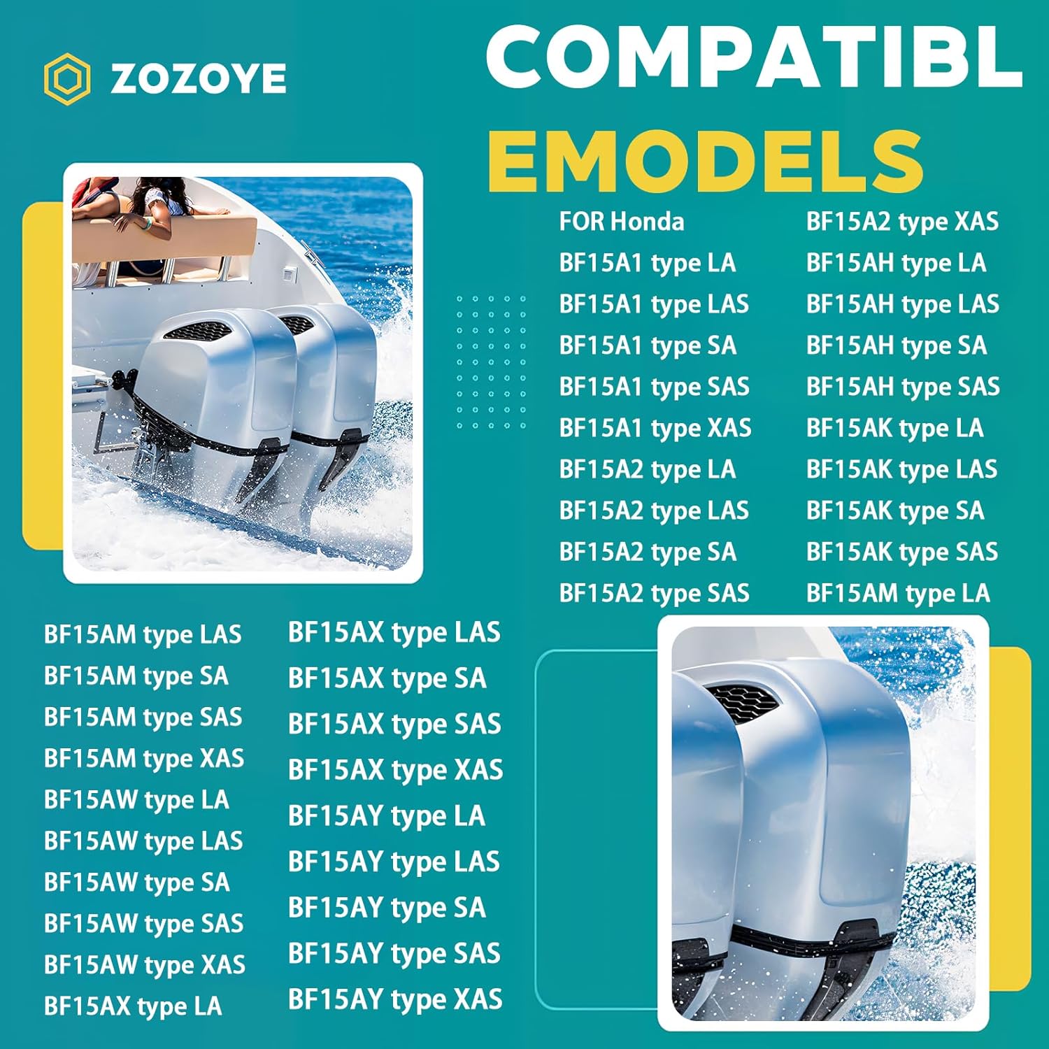 Carburetor Carb For Honda Outboard Boat BF15 15Hp BF15D3 BF15D4 16100-ZV4-D22