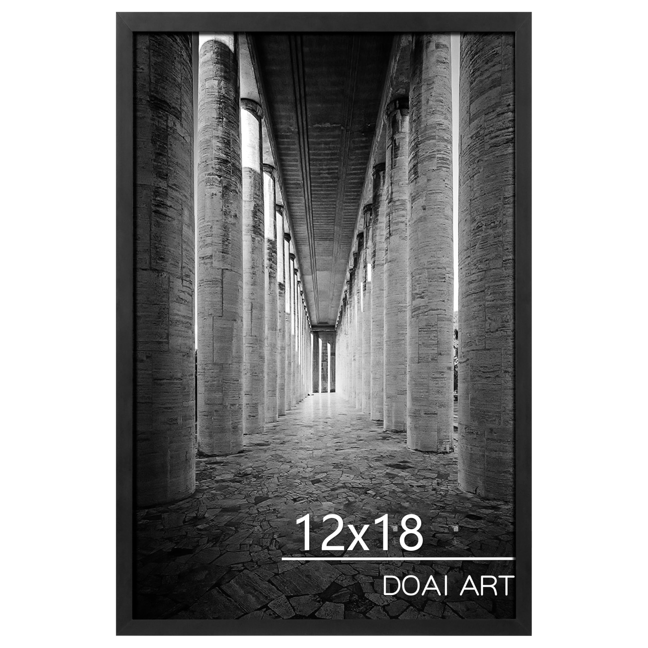 DOAI ART 12x18 Poster Frame Black, Poster Frames 12 x 18 inches