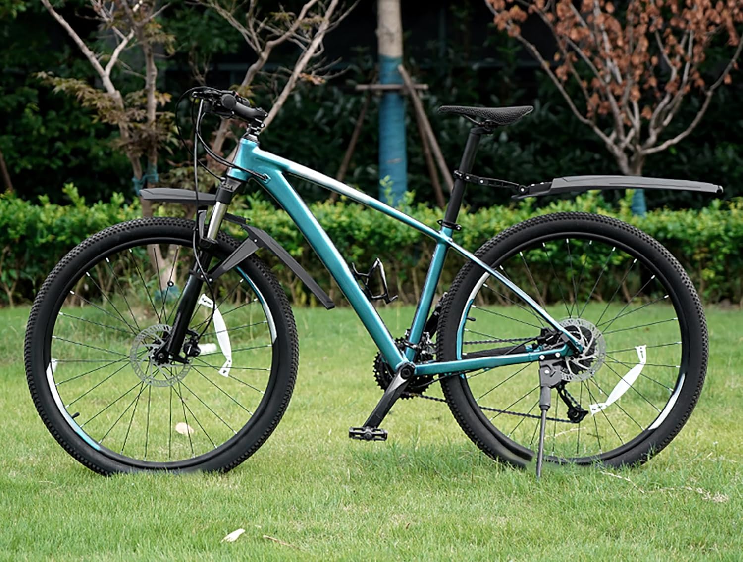 Bike Fender for Diamondback Bicycles Haanjenn Tero Bicycles Haanjo 2, Adjustable Bike Mudguard, Bike Front Rear Fenders, Splash Resistant Bicycle Fender Easy Installation Bicycle Mudflaps