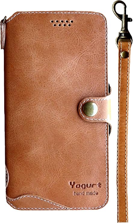 Amazon Co Jp Yogurt ケース 対応 Iphone 12 Pro ケース 対応 Iphone 12 手帳型 本革 6 1インチ カバー ハンドメイド ブラウン 家電 カメラ